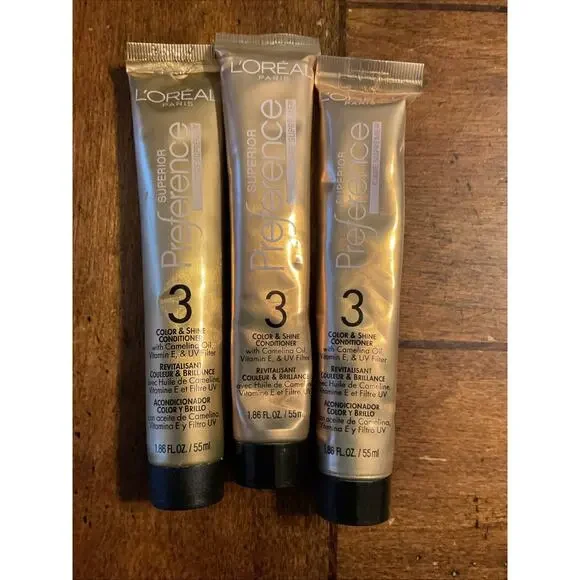 Loreal Superior Preference Color & Shine Conditioner #3 Lot of 3 - Picture 2 of 3